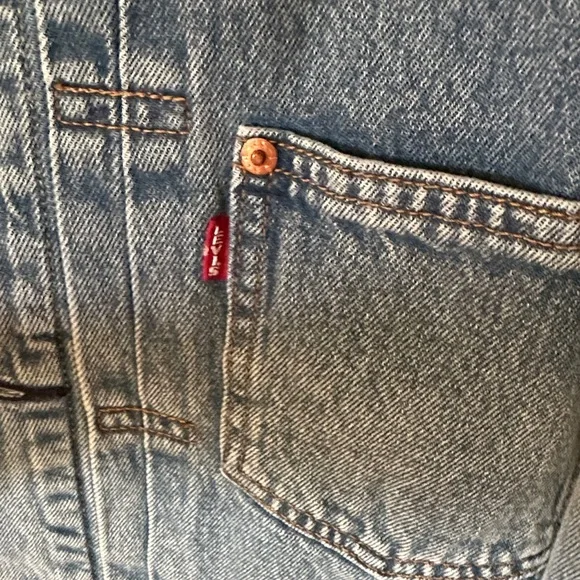 Levi’s Denim Sherpa-Lined Jacket Levi’s type I - Picture 2 of 6